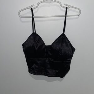 Black Bralet Shirt